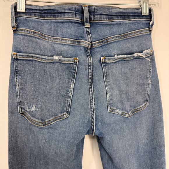 Agolde Sophie Skinny Jeans Size 26 Distressed Ripped Blue Stretch Denim - Picture 13 of 15